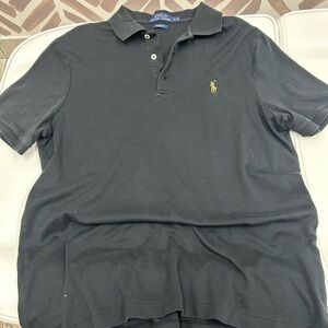 Polo by Ralph Lauren Men's Black Polo Shirt with Iconic Logo